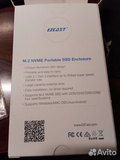 Корпус SSD m2, nvme, подключение USB