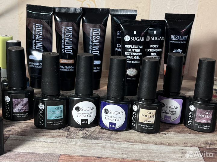 Набор гель баз и гель лаков для маникюра