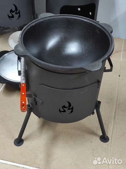 Казан 12 литров с учагом комплект