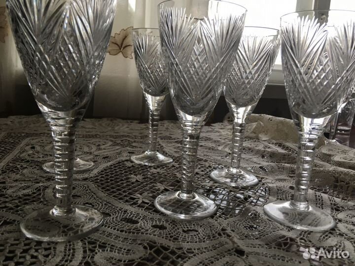 Фужеры хрустальные. Винтаж