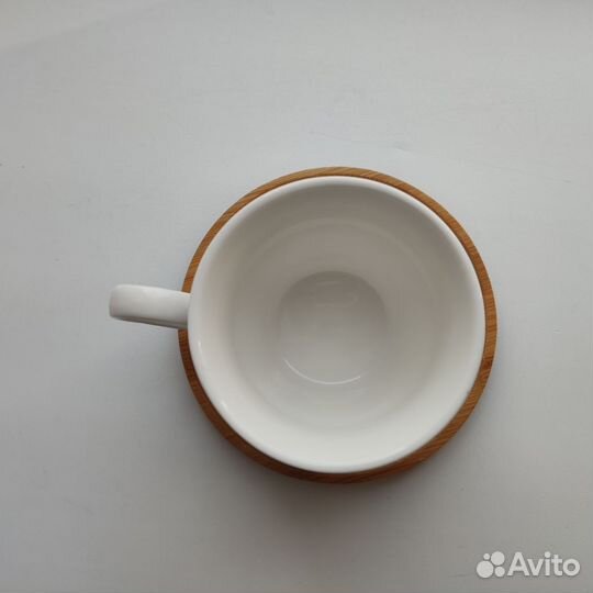 Новая кофейная чашка кружка с подставкой 200 мл