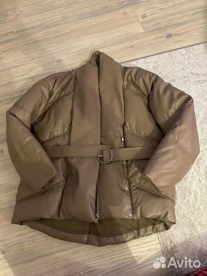 Пуховик женский 42-44 размер экокожа