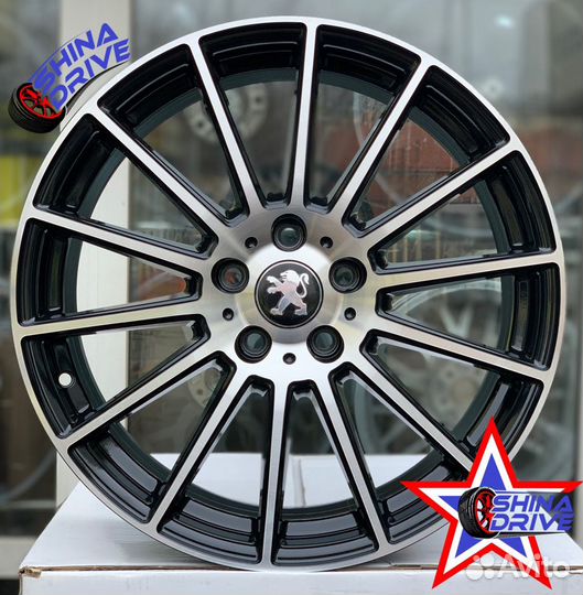 Диски Peugeot R18 5x108 Black Gloss Groove