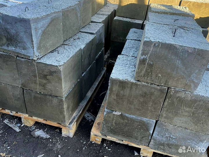 Бетонные блоки 40х20х20