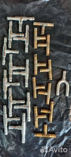 Пивной тройник нержавеющий