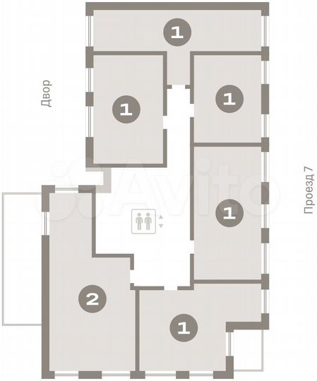 2-к. квартира, 97,8 м², 9/9 эт.