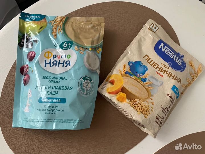 Каша детская молочная Nestle и Фрутоняня