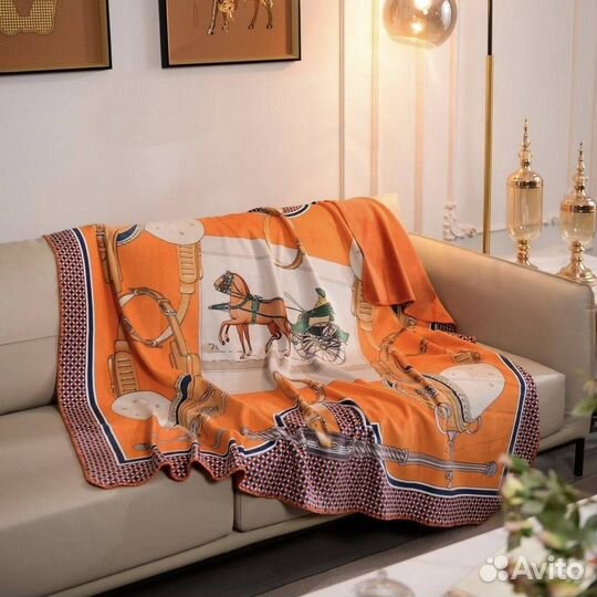 Плед покрывало Hermes