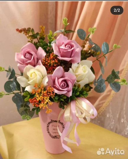 Букет из вспененного мыла