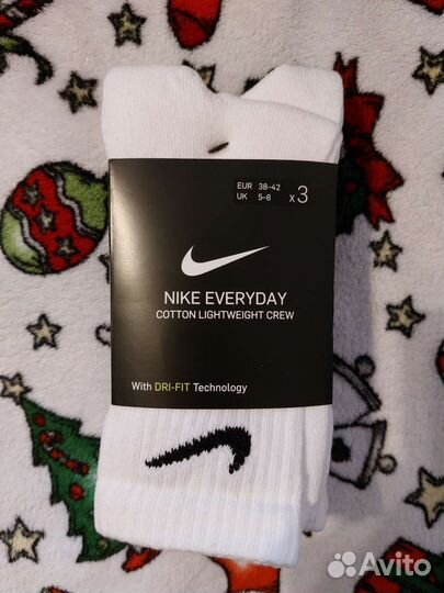 Белые носки nike