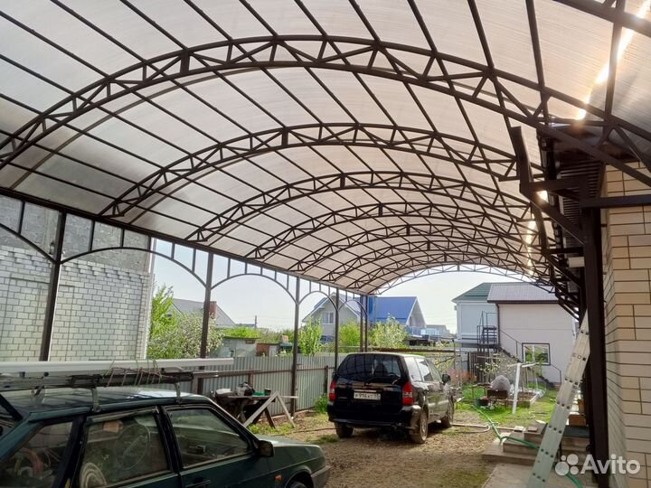 Навесы, козырьки, заборы