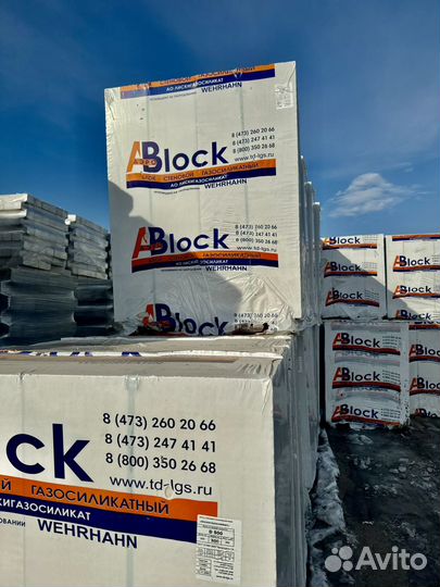 Газосиликатный блок Лиски Аэроблок Премиум