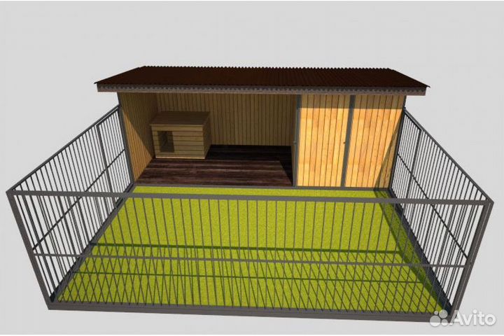Вольер для собаки, уличный под заказ