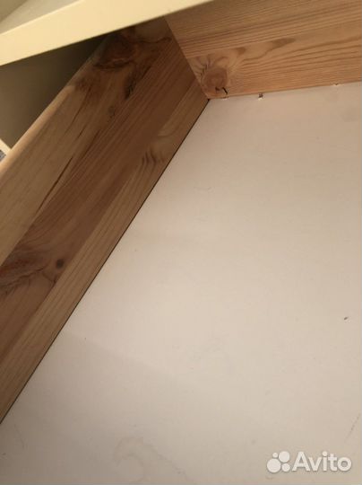 Кроватка Лель из массива бука со шкафчиком