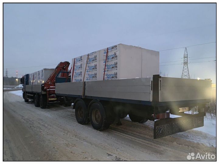 Газоблоки пеноблоки Бонолит. Доставка