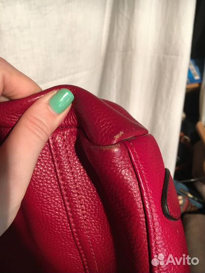 Красная дамская сумка zooler кожа