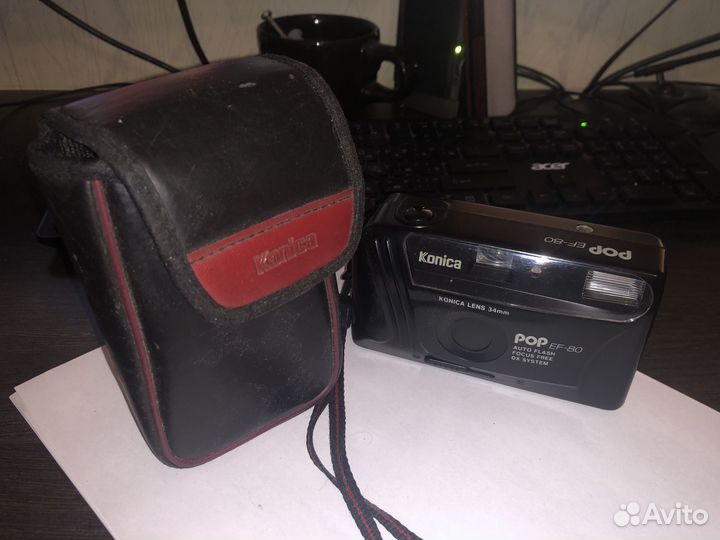 Плёночный фотоаппарат konica pop ef-80