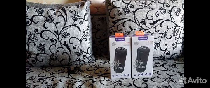 Колонки Т6 портативные 2 пары