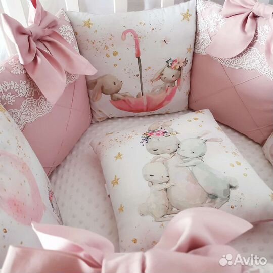 Бортики в детскую кроватку