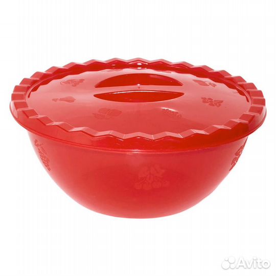 Чашка пластмассовая Лидия 4,5 л. с крышкой