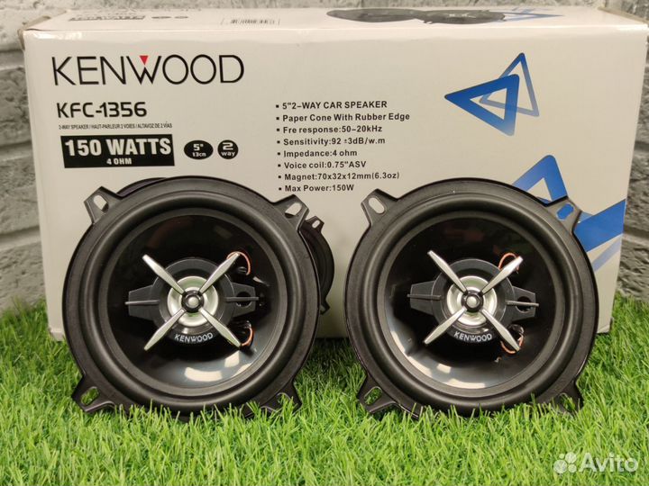 Автомобильные колонки 13 см Kenwood KFC-1356