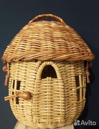 Плетёный домик-грибок