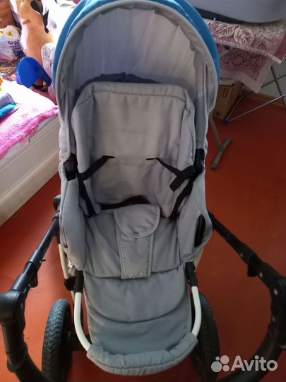 Детская коляска 2в1 люлька и прогулочный блок