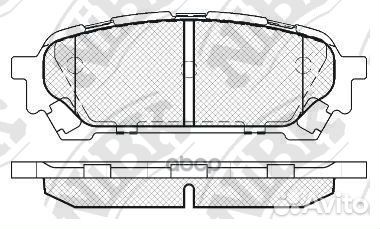 Тормозные колодки дисковые subaru impreza 02- 2