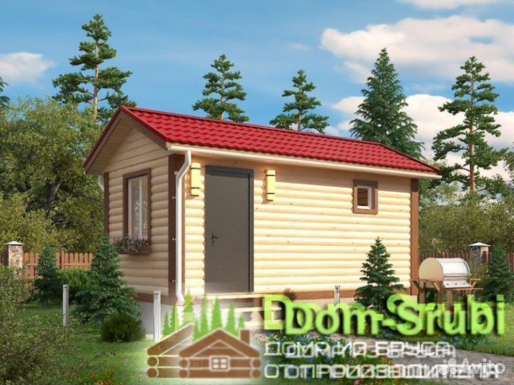 Харовск. Хорошая надёжная Баня из бруса Б-5 (3х6)