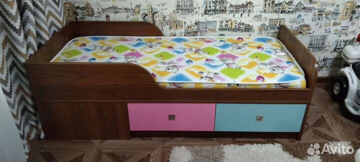 Детская кровать от 3 лет с матрасом
