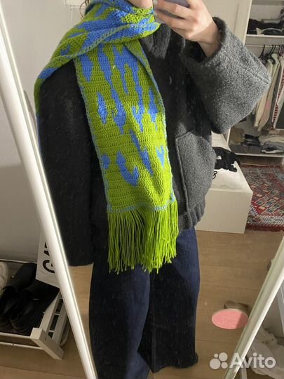Вязаный шарф ручной работы