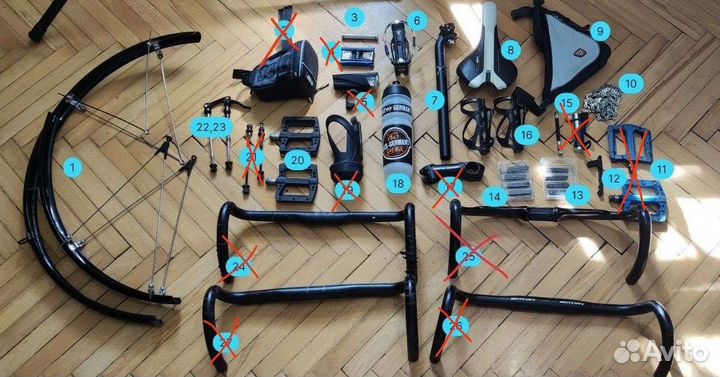 Запчасти, детали и аксессуары для велика