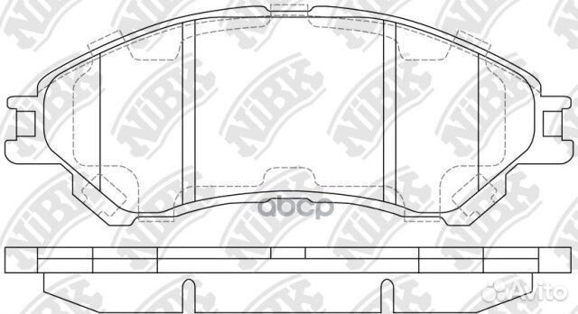Колодки тормозные дисковые перед nibk 1029