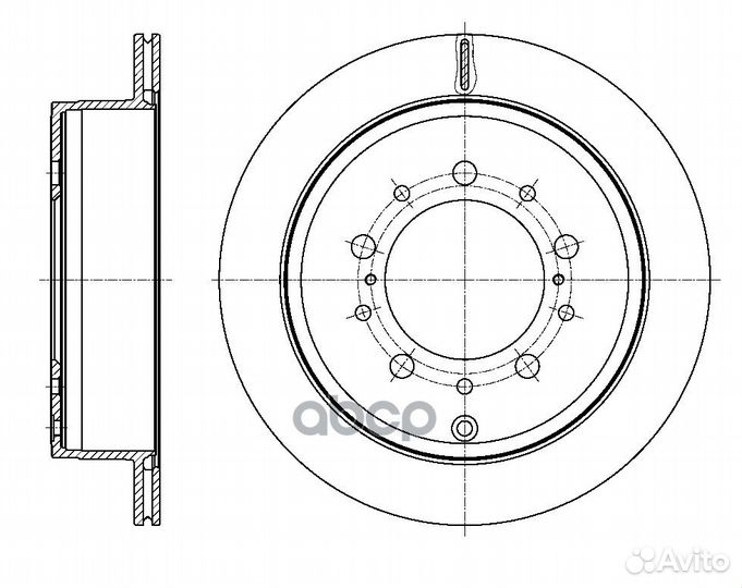 Диск тормозной G-brake GR-21148 land cruiser