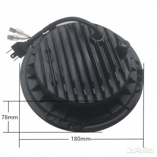 Фары светодиодные Нива УАЗ камаз 7 дюйм 90W гелик