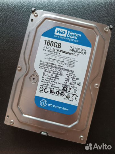 Жесткий диск 160gb WD1600aajs