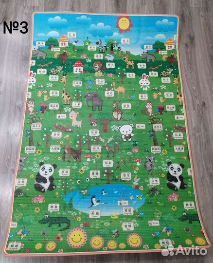Новый теплый детский коврик эва, 180х120