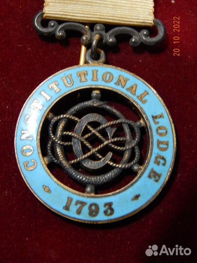 Серебряная медаль масонов, raob. 1916 год