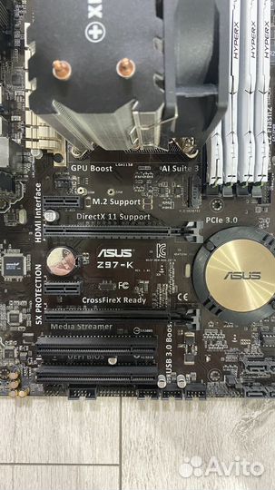 Сборка I7-4770k+asus Z97-K+DDR3 32Gb 1866гц+башня