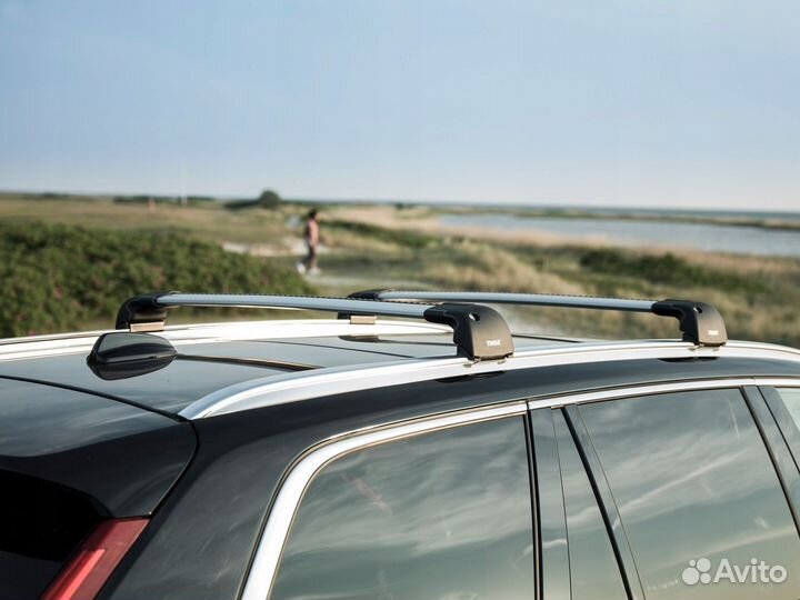 Поперечины на рейлинги в распор багажник