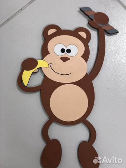 Панно на стену в детской, фигурки животных