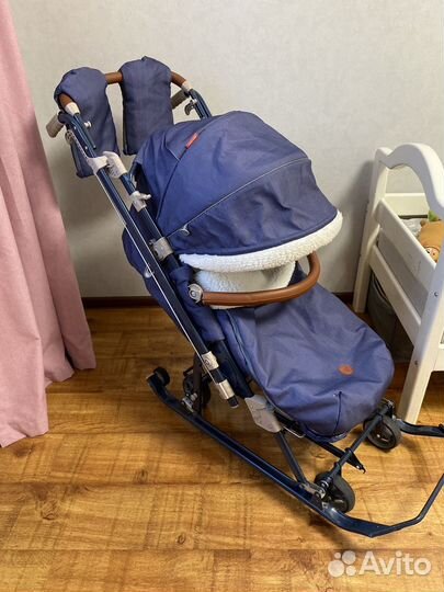 Коляска санки Ника детям 7-8 К