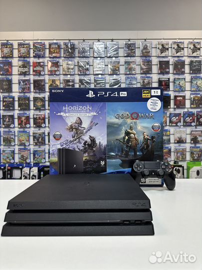 PlayStation 4 Pro 1Tb + 64 игры