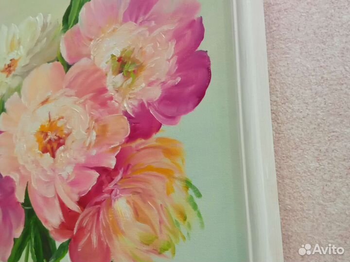 Картина маслом на холсте цветы