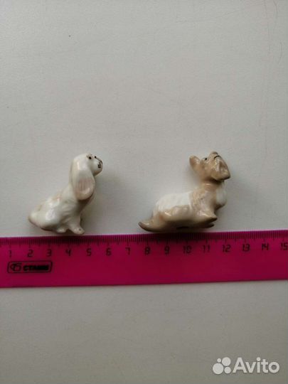 Фарфоровые статуэтки собак лфз