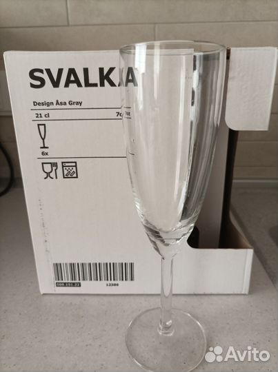 IKEA Бокалы, стаканы, фужеры, чашки, поднос