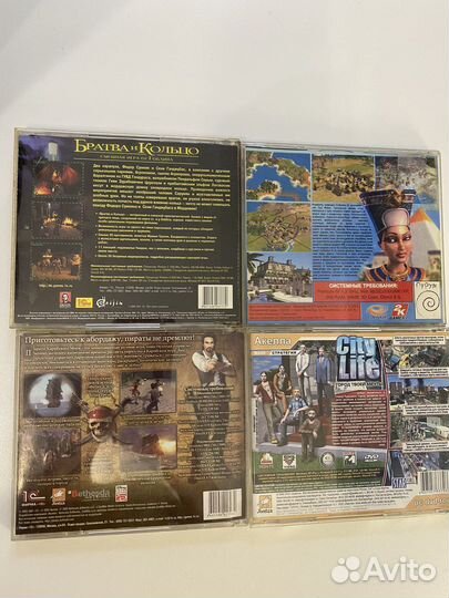 Компьютерные игры на дисках 4 шт