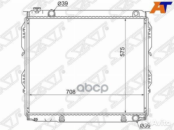Радиатор Toyota Sequoia 00-07 / Tundra 99-07 TY