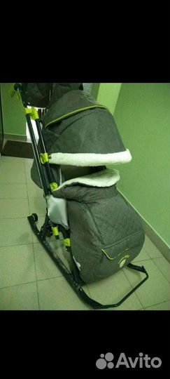 Детские санки коляска ника