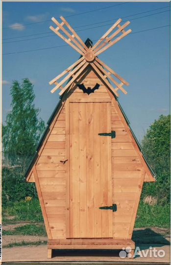 Дачный туалет с лебедем ABM